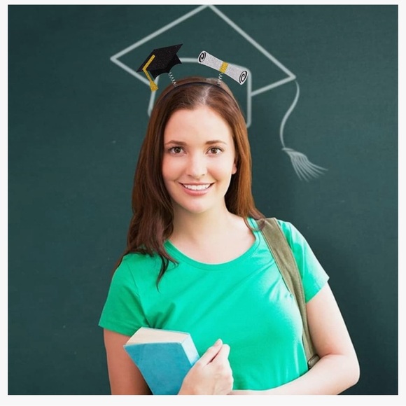 **SOLD**New Graduation Headband Hair Graduation Cap Hair with sequence Hoop 1PC - Picture 8 of 9